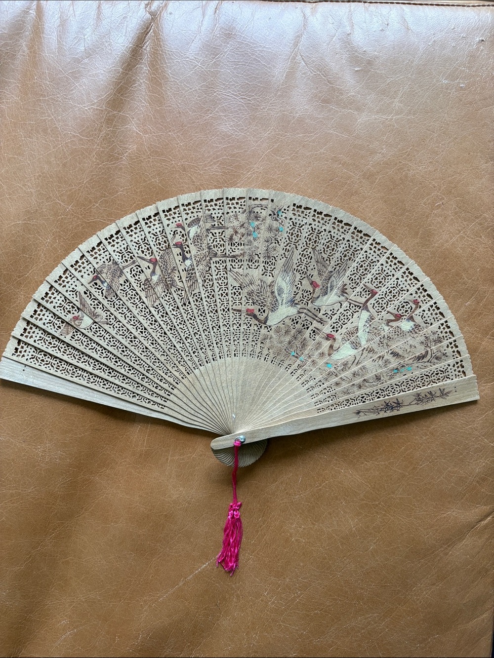 Vintage Wood Chinese Fan